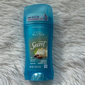 Secret Cocoa Butter Invisible Solid Deodorant - Blue
